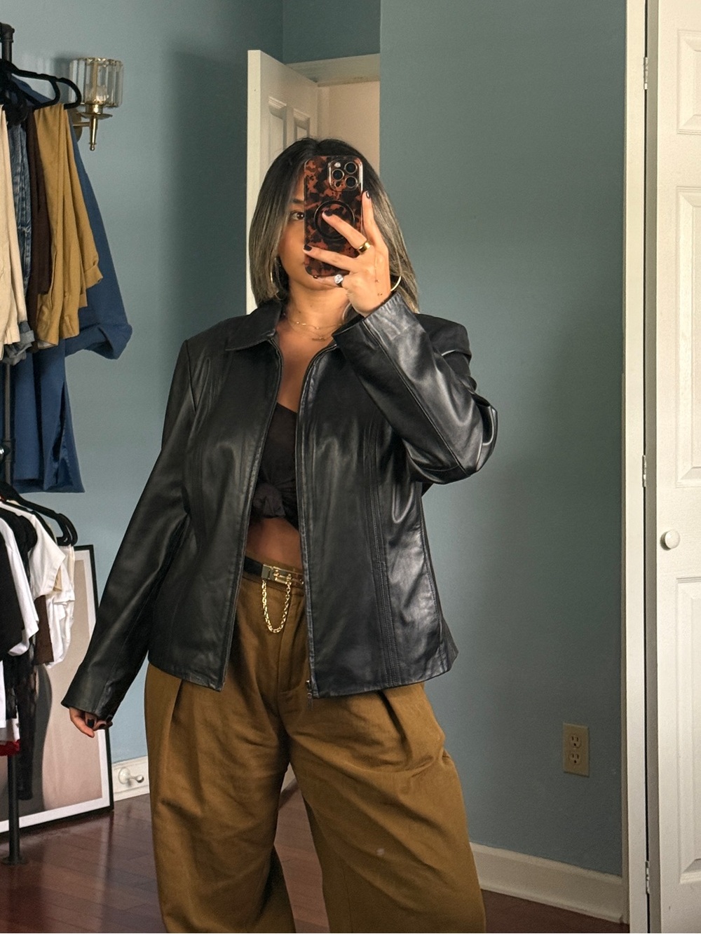 100% leather jacket
